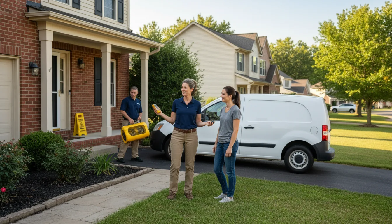 Water restoration image for Dehumidification And Cleanup Services in Tate, GA